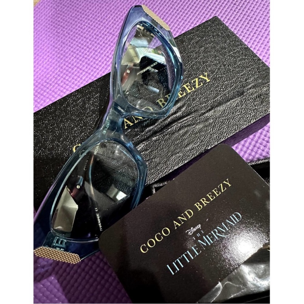 Coco and Breezy Sunglasses The Little Mermaid Edition Clover 102 NEW $250 SRP